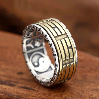 2017 925 Sterling Silver Ring Mužov Šperky Pár Klebety Zase Mantra zásnubný Prsteň Ženy Darček Vintage Jemné Šperky R7