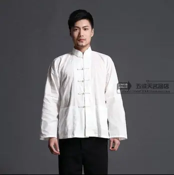 2017 Bavlna a Ľan, Tradičné čínske oblečenie mužov Tai chi oblečenie