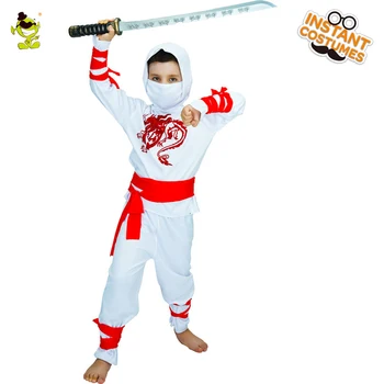 2017 Chlapci Biela Ninja Dieťa Kostýmy Desivý Horor Krvavé Halloween Kostýmy Maškarný Cosplay Kostýmy Pre Deti