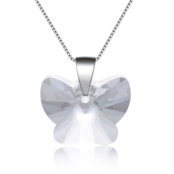 2017 deň matiek darček očarujúce prívesok motýľ náhrdelník s kryštálom od swarovski bijoux veľkoobchod