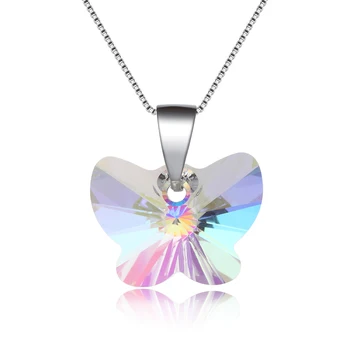 2017 deň matiek darček očarujúce prívesok motýľ náhrdelník s kryštálom od swarovski bijoux veľkoobchod