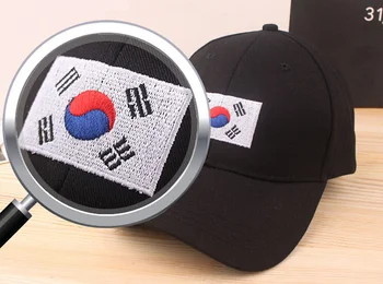 2017 fashion golf chlapci kórejský vlajka klobúk Bavlna šiltovku Snapback hip hop ženy casquette Bežné Gorras šport klobúk