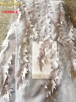 2017 Hot Predaj Nigérijský Afriky Čipky Textílie francúzsky Tylu biela Farba, Svadobné Čipky Textílie Pre Svadobné Party Šaty CHY025