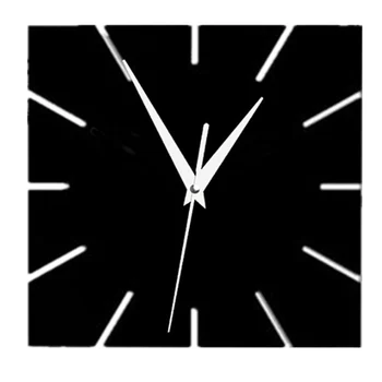 2017 hot predaj quartz hodinky, nástenné hodiny 3d nálepky akryl zrkadlo reloj porovnanie horloge ihly diy hodiny obývacia izba moderné hodinky