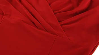 2017 Hot Predaj Červená Sexy Tvaru Low-Cut Šaty Farbou Slim Bez Rukávov Formálne Šaty