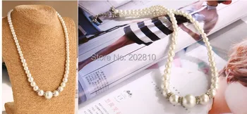 2017 klasický dizajn hot predaj Sexy sexy žena, perlový náhrdelník,lacné dokonale kolo simulovaný-perlový náhrdelník s dobrou kvalitou