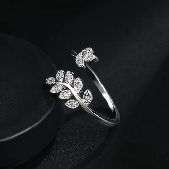 2017 kvalitné strieborné prstene pre svadobný kvet zásnubný dar spevnené cz Pekný veľký šperkov, veľkoobchod hot prst prsteň pre lady