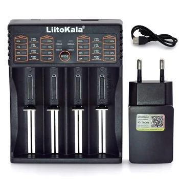 2017 Liitokala Lii402 Lii202 Lii100 18650 Nabíjačku 1.2 V, 3,7 V 3.2 V AA 26650 NiMH a li-ion batérie Inteligentná Nabíjačka 5V 2A EU/US/UK plug