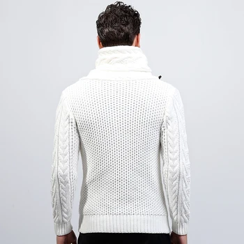 2017 Muži Fashion Značky Pletený Sveter Pánske Svetre Mens Vlna Sweaterknitted Sveter