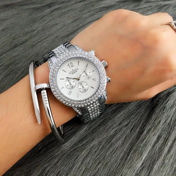 2017 New Horúce predávať Contena Značky Ženy Hodinky Legovanej Ocele Módne Luxusné Diamantové Hodinky Jedinečný Dizajnér náramkové hodinky Quartz