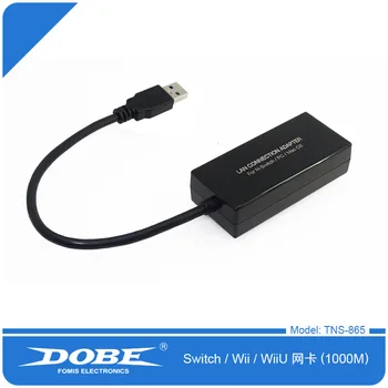 2017 Nintend Spínač Sieťového Adaptéra USB 3.0 na Ethernet RJ45 Gigabit Lan Adaptér pre pripojenie 10/100/1000 mb / s Ethernet, Podporuje