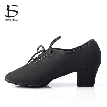 2017 Nové Dámske Latinské Tanečné Topánky Čierne Sála Tango Salsa Tanečné Topánky Pre Ženy Moderné Topánky Danca Sapatos Para Mulheres