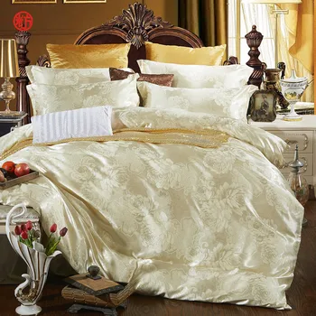 2017 Nové Jeseň home posteľná bielizeň nastaviť štítky na Jacquardove perinu nastaviť 4pcs posteľná bielizeň luxusné obliečky kráľovná king size dospelých posteľ sady
