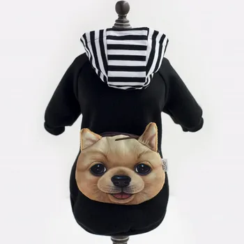 2017 Nové Psov Hoodies Jeseň/Zima Psie Oblečenie pre Pet Oblečenie Médium Malého Psa Kabát Bunda, Bavlna Kostým Oblečenie S-XXL