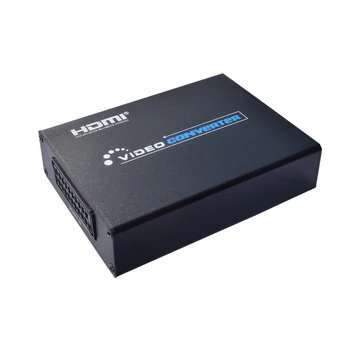 2017 Nové scart HDMI Scaler Box CVBS YC RGB-HDMI Audio Video Upscale Previesť AV Signál Adaptér 720P/1080P Pre TV DVD