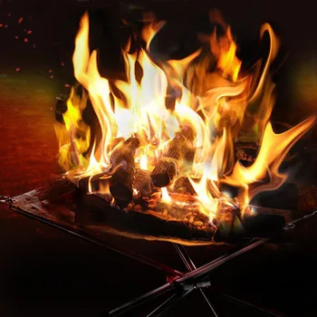 2017 nové vonkajšie sporák horiaci oheň nízka hmotnosť 960g prenosné skladacie drevo, kachle vonkajšie vykurovanie pece nerez