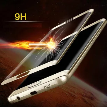2017 Nové Úplné Pokrytie Tvrdeného Skla Pre Samsung Galaxy s6 s7 Okraji s8 plus Screen Protector Film 50pcs s maloobchodných balíkov