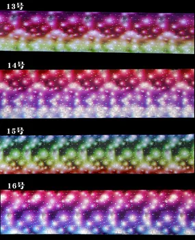 2017 NOVÝ 4*120 cm Holografické Fólie Hviezdne Nebo Lesk Fólie Nail Art Prenos Nálepky 16Rolls/veľa Polnoci Nechtov Transfer fólie