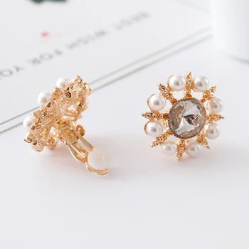 2017 Nový kórejský módy veľký pearl náušnice šperky dievča drahokamu okrúhle náušnice šperky prázdninový darček