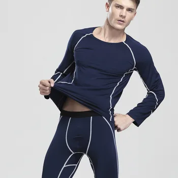 2017 nový štýl SUPERBODY značky pánske zimné Long Johns Tepelnej spodná Bielizeň Sady Sleepwear muž udržať varujú, oblečenie pre voľný čas