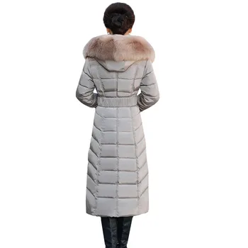 2017 Zimný Kabát Ženy Dole Bavlnená Bunda Slim Dlho Outwear Parkas Kapucňou Teplej Módy Vysoko Kvalitné Ženy Základné Coats YAGENZ 635