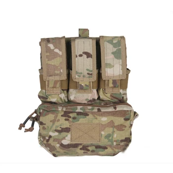 2017 Šarvátka Tašky Assault Zadný Panel Pack 500D Cordura Coyote Brown Vojenské Tašky MOLLE Pack Pre Lov Airsoft Vesty