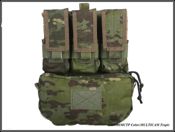 2017 Šarvátka Tašky Assault Zadný Panel Pack 500D Cordura Coyote Brown Vojenské Tašky MOLLE Pack Pre Lov Airsoft Vesty