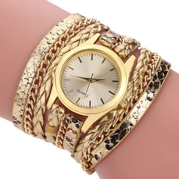 2017 Ženeve Quartz Hodinky Hodiny Ženy, Luxusné Značky JW Starožitné Náramok hodiniek dámske Bavlnené Leopard Zlaté náramkové hodinky xfcs