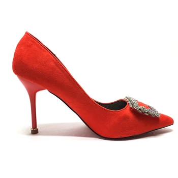 2017 žien vysoké podpätky svadobné topánky červené zlato striebro drahokamu sladké svadobné topánky výška podpätku šaty topánky žena