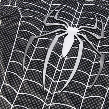 2018 3d Vytlačené T-shirts Muži Skutočný New Broadcloth Tlač Krátky Rukáv pánske T-shirt Tlač Spider Vzor Bežné Čierne Košele