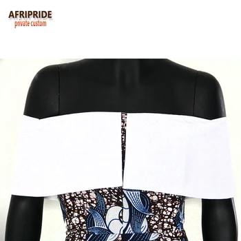 2018 africký štýl lete ženy šaty AFRIPRIDE bez rukávov polovici teľa singel svojim ramienok bežné šaty pre ženy A7225159