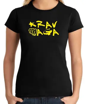 2018 dizajn žien T-shirt voľné oblečenie T-shirt Donna Krav Maga organické pánske Tričko tričko tričko black