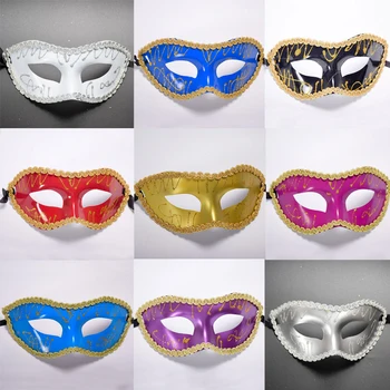 2018 Dospelí Muži Ženy Polovicu Tváre Masky Benátky Očná Maska Mardi Gras Party Šaty, Dekorácie, Vianočné Firmware Nový Rok