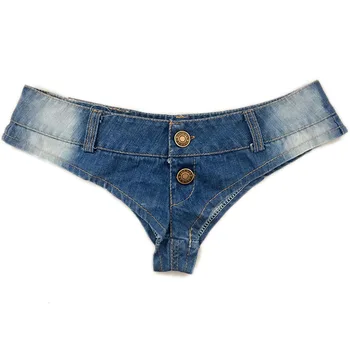 2018 Dámske Sexy jeans denim šortky v Lete Žena s Nízkym Pásom Krátke Bežné nočný Klub party Mini Trojuholník šortky Džínsy D07