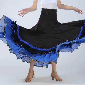 2018 Flamenco Sukne Ballroom Dance Sukne Rainbow Tutu Pre Dospelých, Šaty Pre Spoločenský Tanec Štandardné Disfraces De Halloween