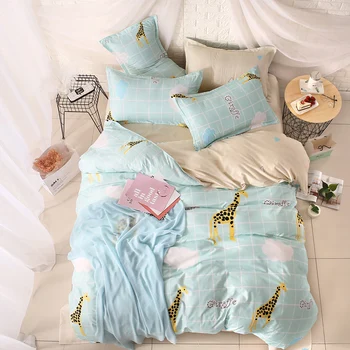2018 home posteľná bielizeň Perinu nastaviť super king obliečky sivá plochý list Dospelých posteľná bielizeň nastaviť veľkosť 5 posteľná bielizeň AB strane perinu