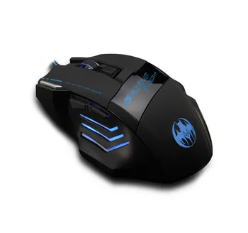 2018 Hot Profesionálne Myši 5500 DPI 7 Tlačidlo LED Optické USB Káblové Gaming Mouse Na QCK DOTA2 World Of Tanks Pro Hráč INGT