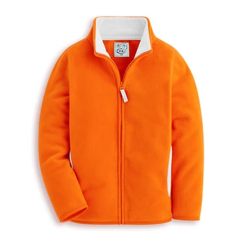 2018 jeseň detské oblečenie pevné dlhým rukávom tenký fleece sveter na zips chlapci vesty pre chlapcov, dievčatá, deti, vrchné oblečenie coats