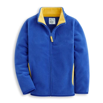 2018 jeseň detské oblečenie pevné dlhým rukávom tenký fleece sveter na zips chlapci vesty pre chlapcov, dievčatá, deti, vrchné oblečenie coats