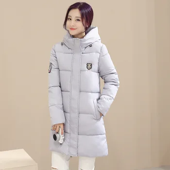 2018 Kvalitnú Módu Dole kabát Ženy Zimné Longe Sekcie Kapucňou Parkas Hrubé Teplé Bavlna Slim Bunda zimná srsť