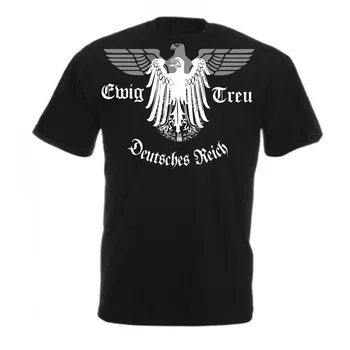 2018 Letné Hot Predaj Muži T-shirt Tričko, Deutschland,Reichsadler, Hooligans, Deutsches Reich,Wehrmacht,oldschool Nemecko