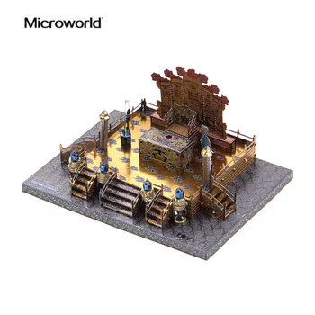 2018 Microworld 3D Kovové Nano Puzzle Zhengda Guangming palác Model Súpravy J039DIY 3D Laser Cut Skladačka Hračky Pre Audit