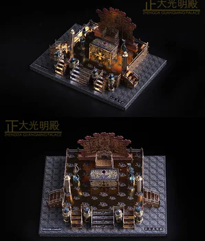 2018 Microworld 3D Kovové Nano Puzzle Zhengda Guangming palác Model Súpravy J039DIY 3D Laser Cut Skladačka Hračky Pre Audit