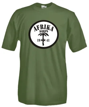 2018 New Vysoká Kvalita Tee Tričko Maglia Afrika Korps MT48 Deutsches Armády DAK Seconda Guerra Esercito T-shirt Letné T-shirt