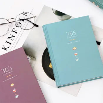 2018 Nové 365 Dní Osobného Denníka Plánovač Denník Kórejský Roztomilý Pevná Väzba Týždenný Plán Notebook Zloženie Knihy, Kancelárske Potreby