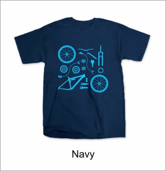 2018 Nové Módne Značky Človeka Biker Časti T-Shirt Mtb, Road Bmx Cycler Úplné Pozastavenie Bavlna lumbálna Tee tričko