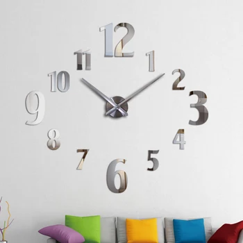 2018 nové nástenné hodiny moderný dizajn reloj de porovnanie quartz hodinky veľké dekoratívne hodiny európe obývacia izba akrylových 3d nálepky