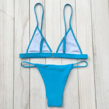 2018 Nové Sexy Ženy, Plavky Micro Bikini Set plavky S uväzovaním za Popruh Plavky Brazílske bikiny