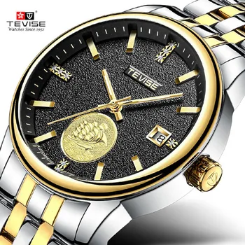 2018 Nové TEVISE Značky Muži Mechanické Hodinky Luxusné Svetelný Automatické Hodinky Muž Hodiny Obchodných Náramkové hodinky Relogio Masculino