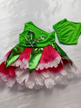 2018 nový Deň Detí Čínsky vykonávať Kostýmy Deti Predviesť Jasmine Tanečné Šaty Petal Oblečenie Fáze Výkonu Oblečenie